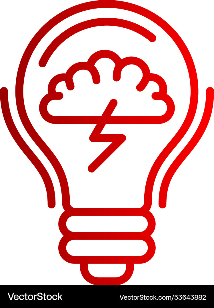 Idea line gradient icon Vector Image