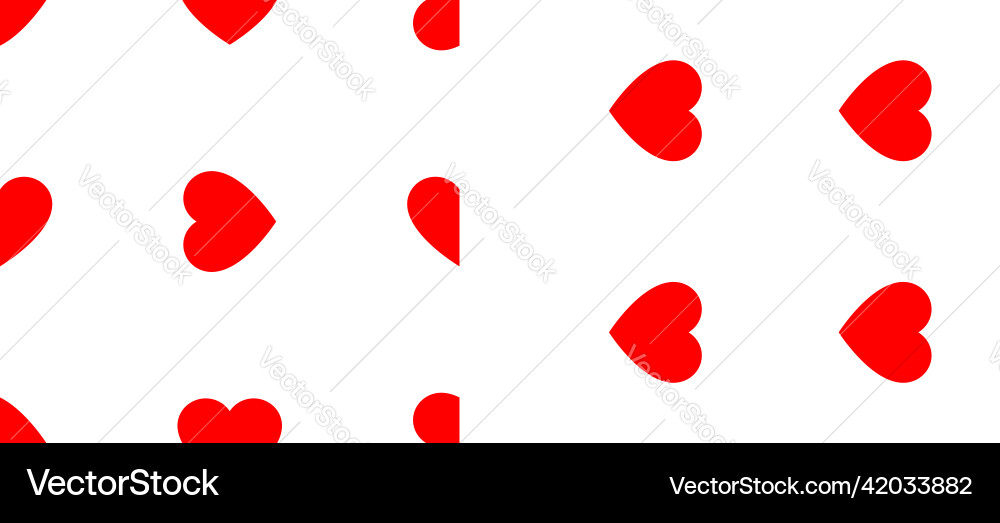 Seamless repeatable heart shape icon pattern Seamless repeatable heart shape icon pattern Vector Image