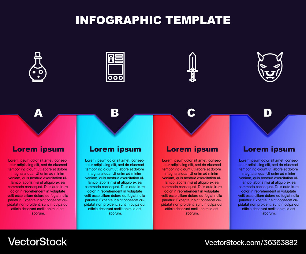 Set line bottle with magic elixir create account Set line bottle with magic elixir create account vector image