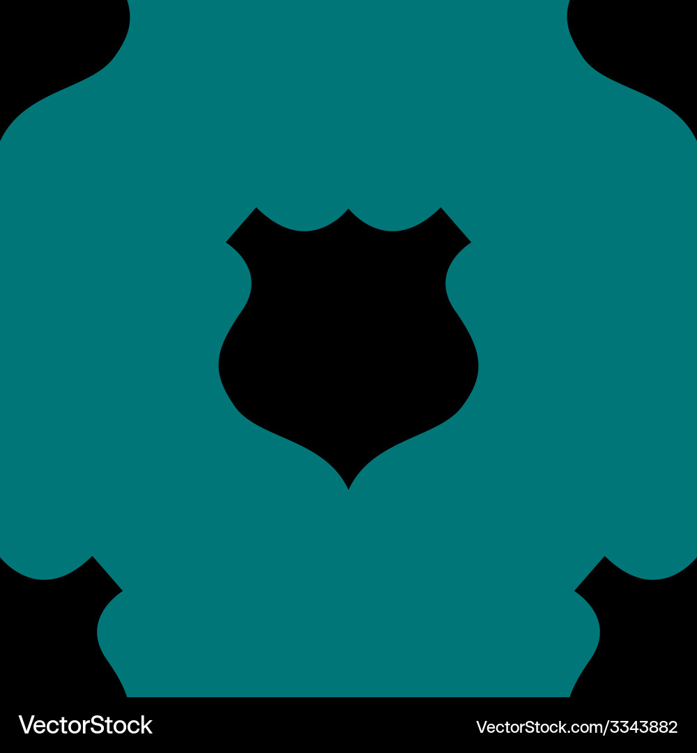 Shield web icon flat design seamless gray pattern vector image