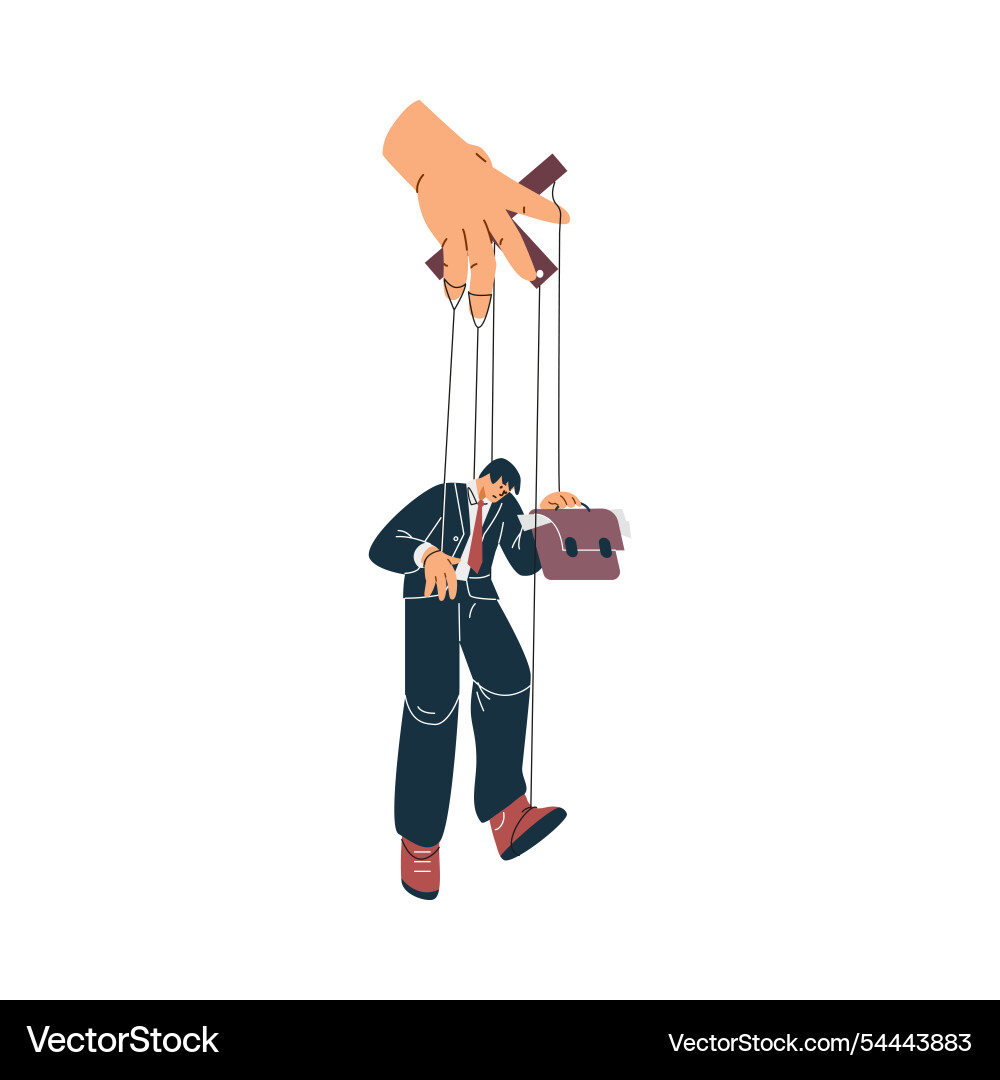 A depicting puppet character A depicting puppet character vector image