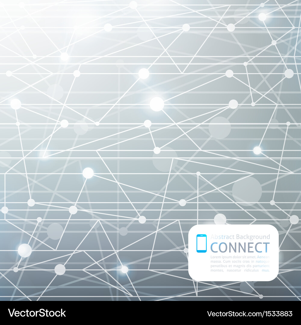 Abstract Network Connection Background vector image