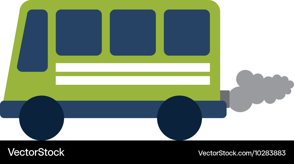 Busfahrzeug Transport isolierte Ikone Vektorbild