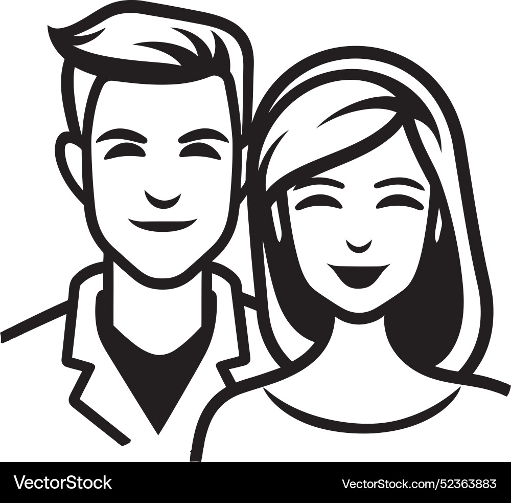 Chromatic duets vibrant vignettesexpressive Vector Image