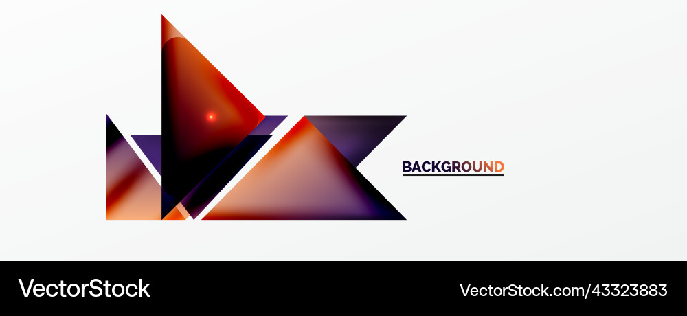 Dynamic 3d geometric abstract background Vector Image