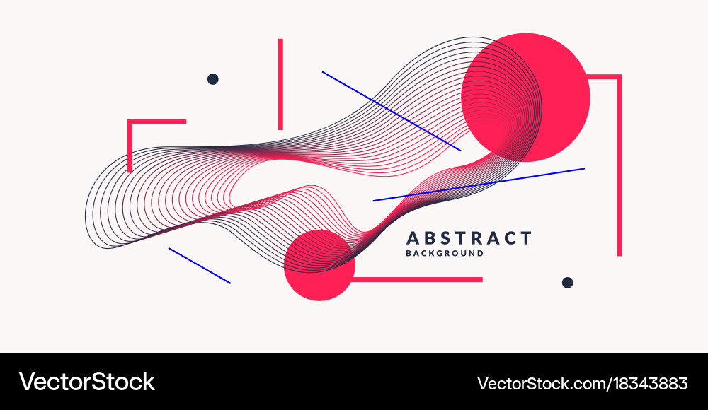 Dynamic Linear Waves Background vector image