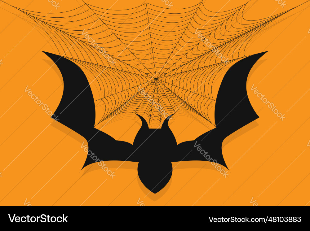 Halloween spider web net texture pattern vector image