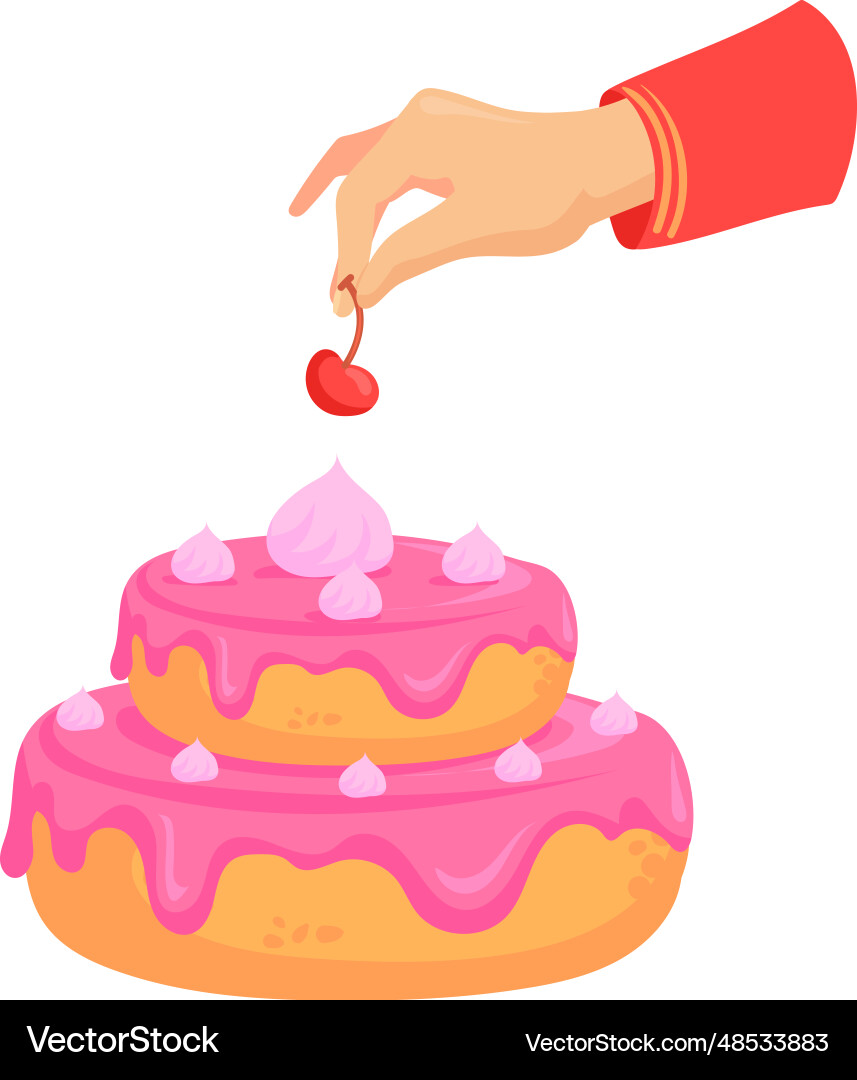 Kuchen Cartoon Ikone süße Backwaren Kuchen Cartoon Ikone süße Backwaren vektorbild