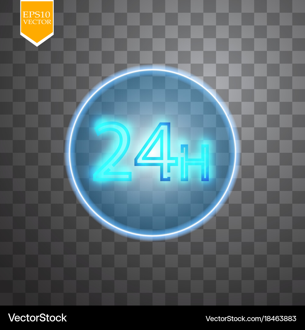 Neon target isolated game interface element vector image