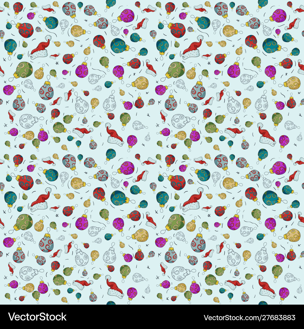 Seamless pattern year color Vector Image