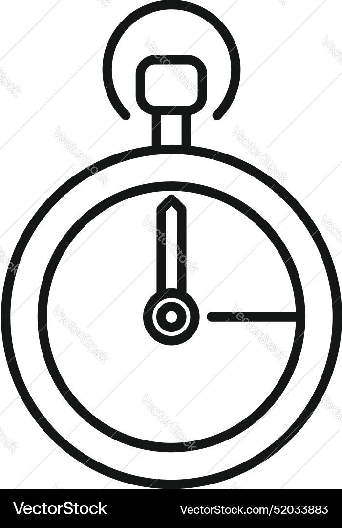 Stopwatch icon showing time passing with clock Stopwatch icon showing time passing with clock Vector Image