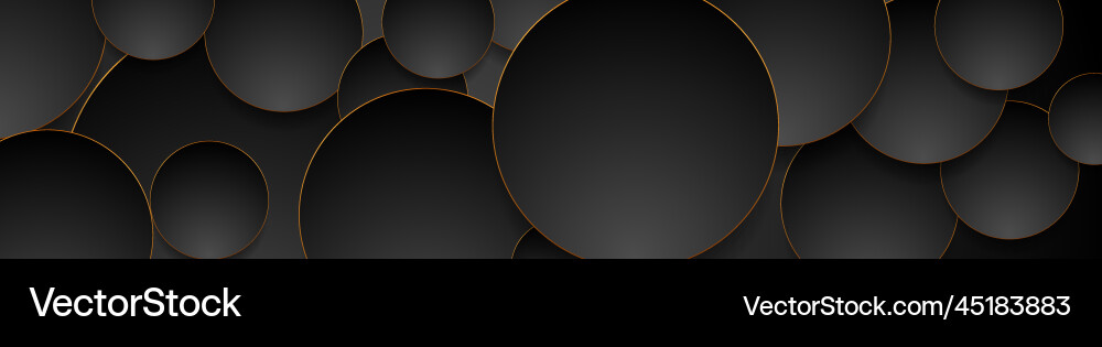 Tech geometric background with abstract golden Vector Image