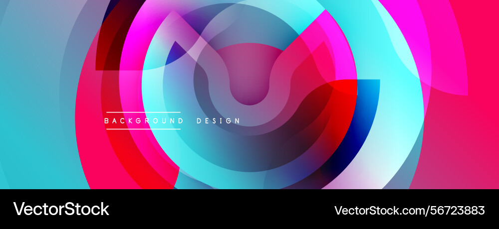 Vibrant abstract design features overlapping Vibrant abstract design features overlapping vector image
