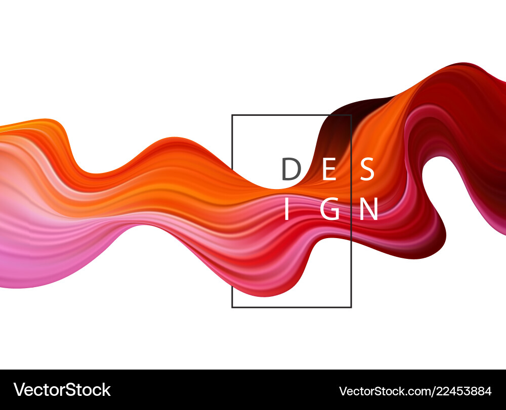 Abstract colorful background color flow vector image