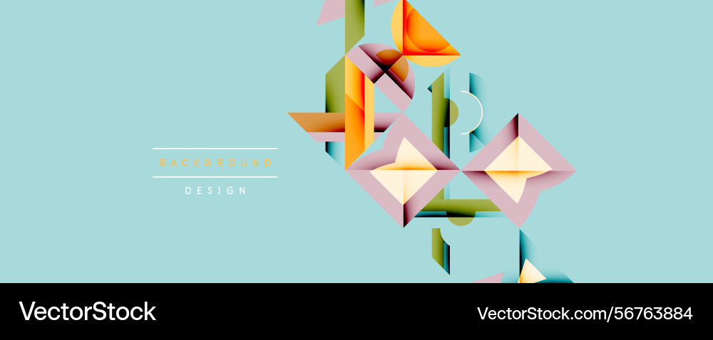Abstract geometric shapes overlap creating Abstract geometric shapes overlap creating vector image