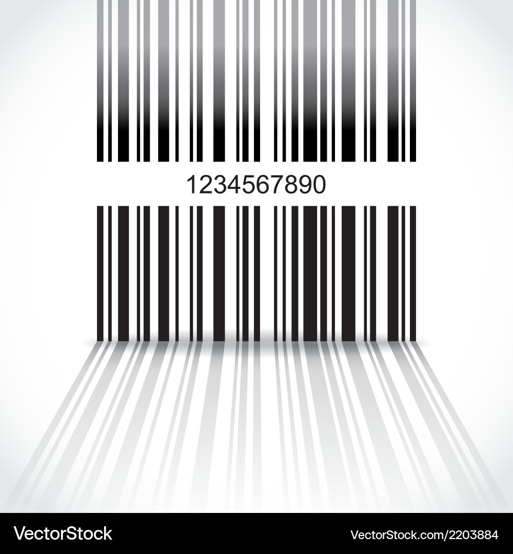 Barcode Background Pattern vector image