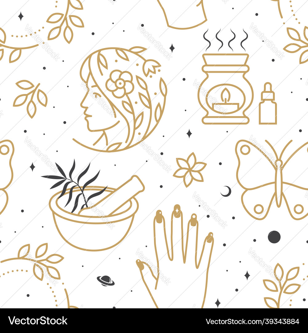 Cosmetics seamless texture pattern background Cosmetics seamless texture pattern background vector image