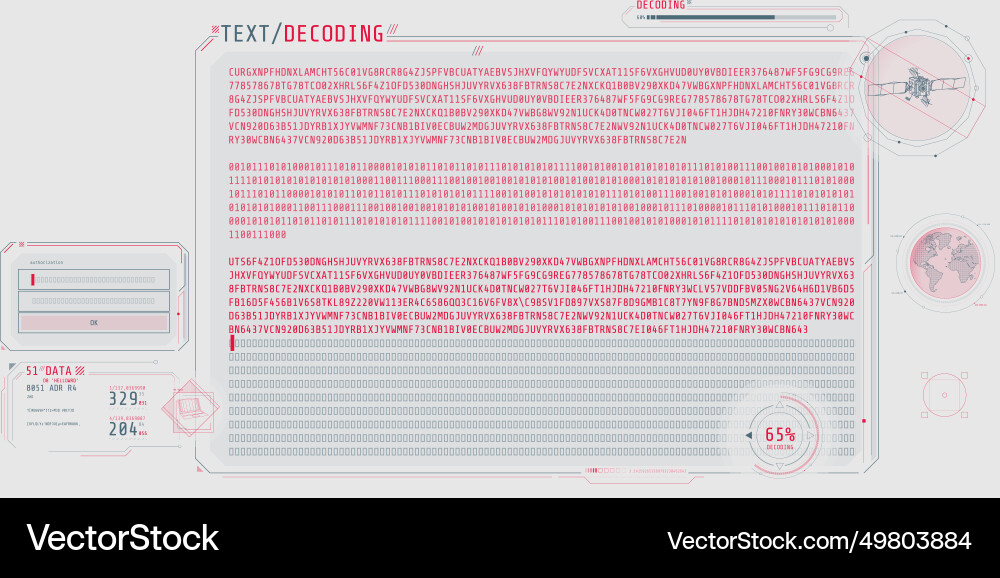 Design einer Software-Schnittstelle zur Textdekodierung Design einer Software-Schnittstelle zur Textdekodierung vektorbild