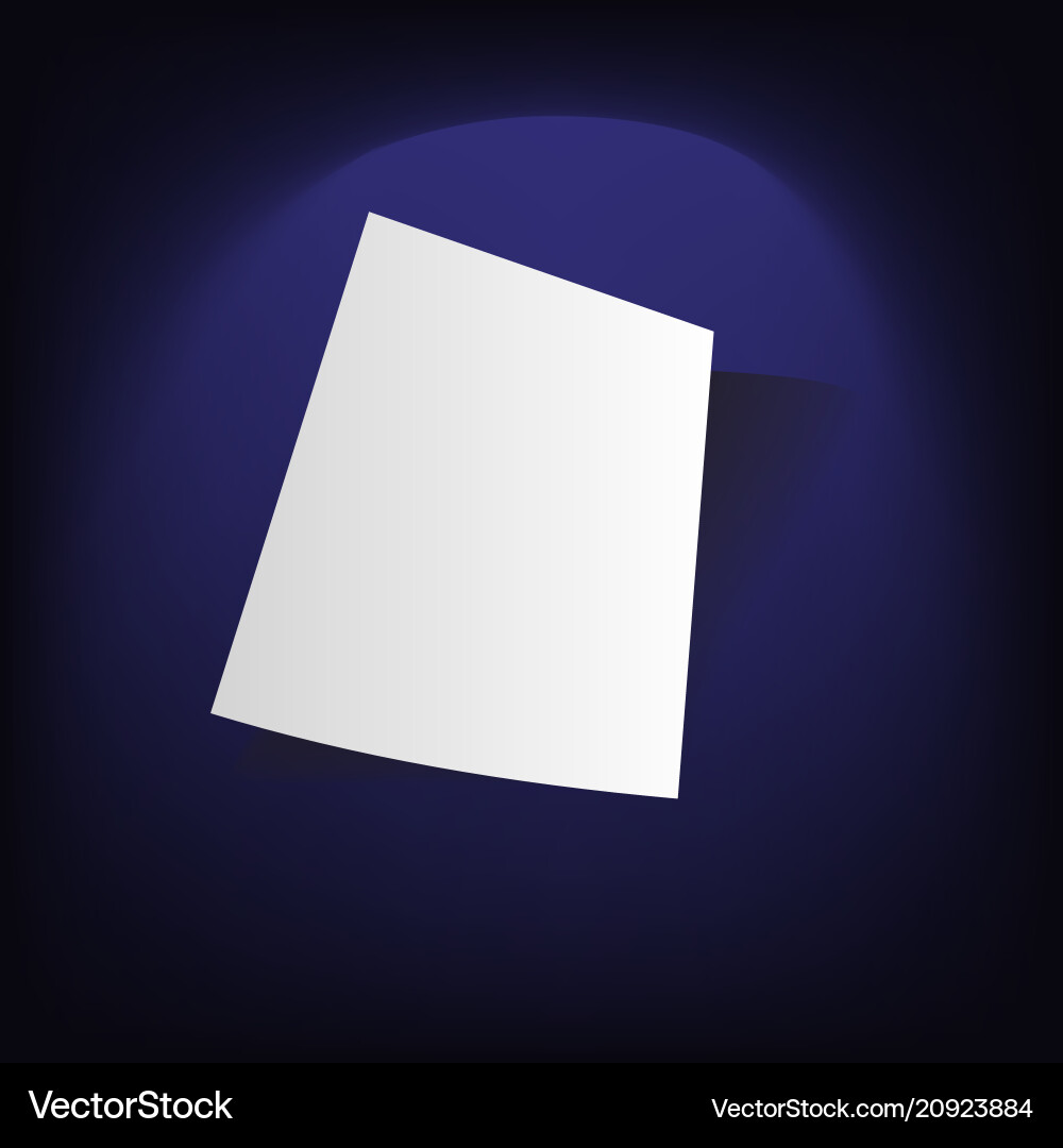 Document blank mock-up realistic Vector Image