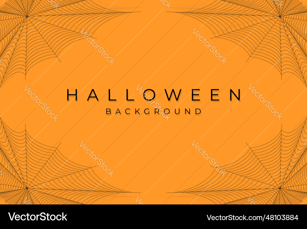 Halloween spider web net texture pattern vector image