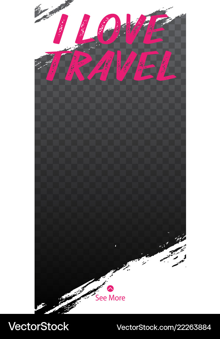 Travel stories for instagram pack creature Travel stories for instagram pack creature vector image