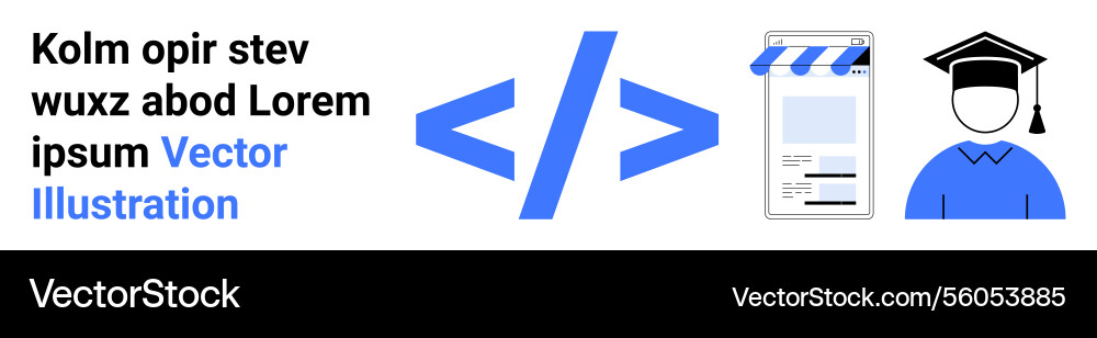 Coding Framework mit E-Commerce-Layout Coding Framework mit E-Commerce-Layout vektorbild