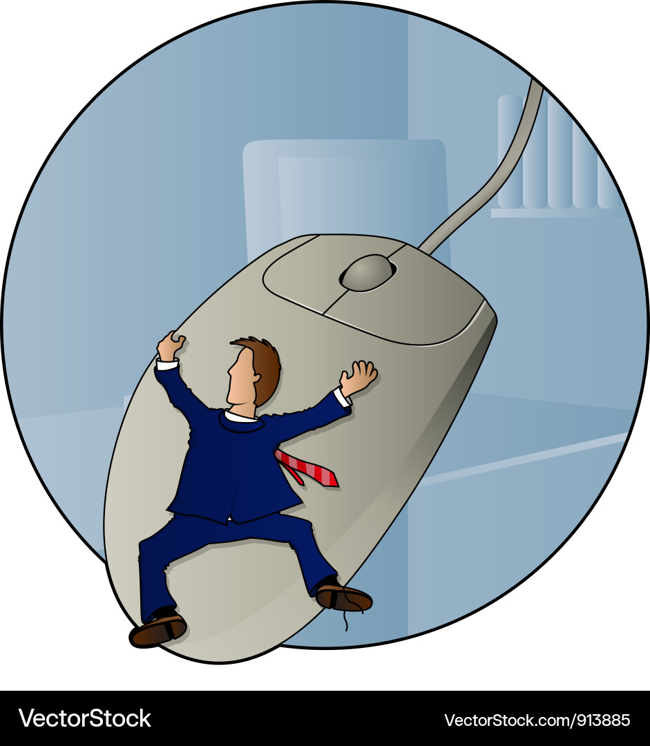 Computer trouble vector image