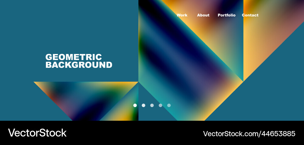 Dynamic lines triangles rectangles geometric Vector Image