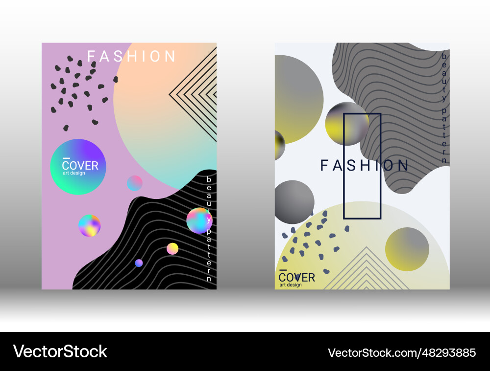 Future futuristic template with abstract forms vector image