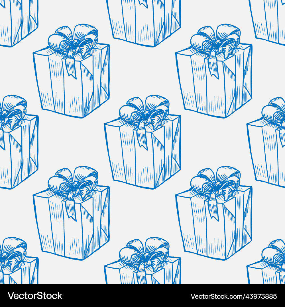 Gift seamless pattern for print or web design Gift seamless pattern for print or web design vector image