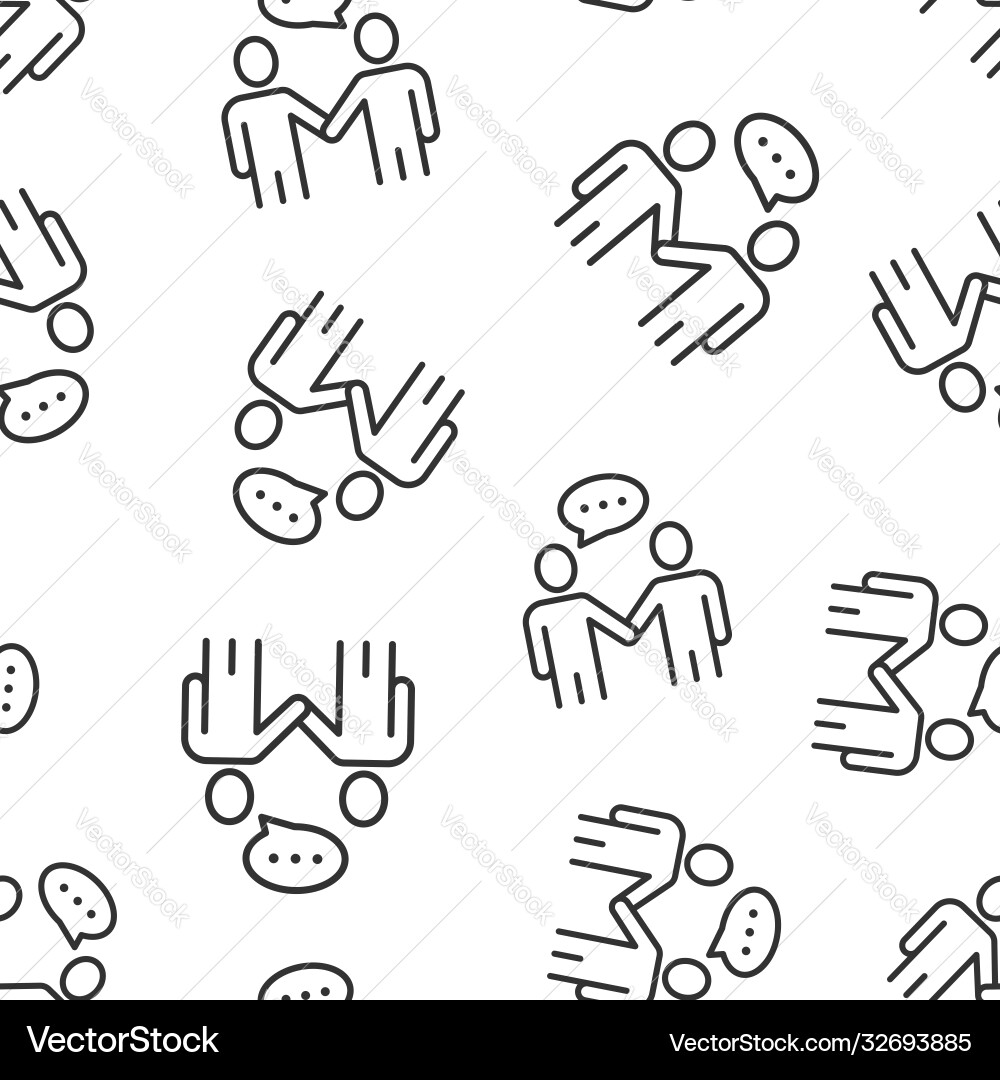 Greetings gesture icon in flat style people Greetings gesture icon in flat style people vector image