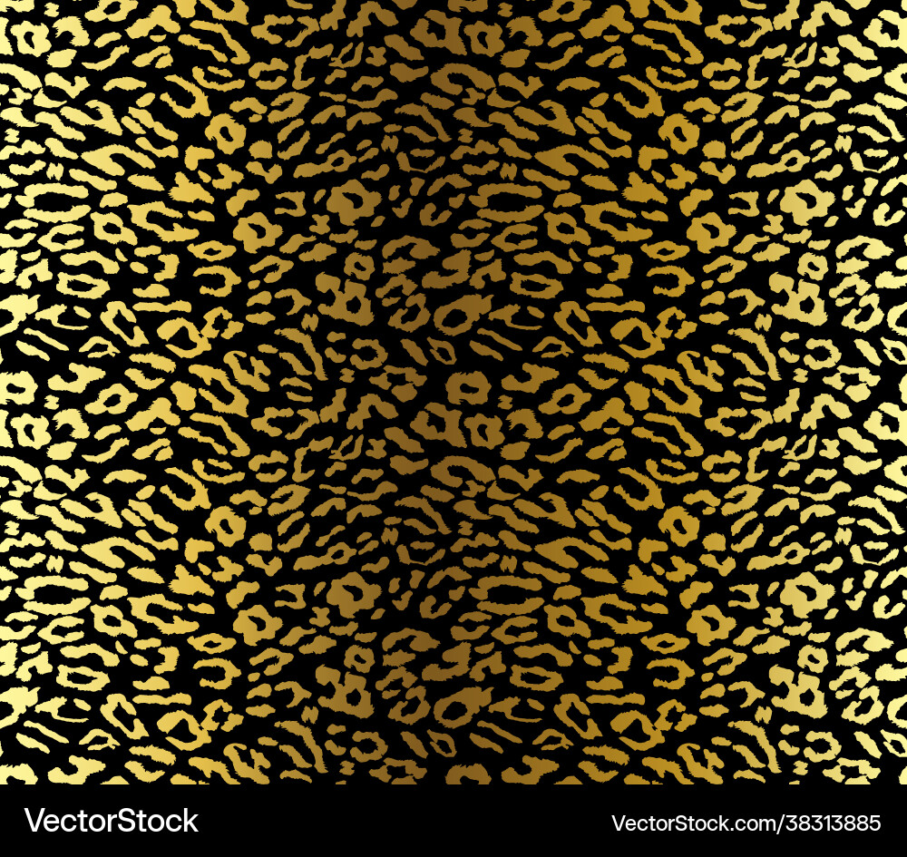 Leopard Print Seamless Pattern vector image