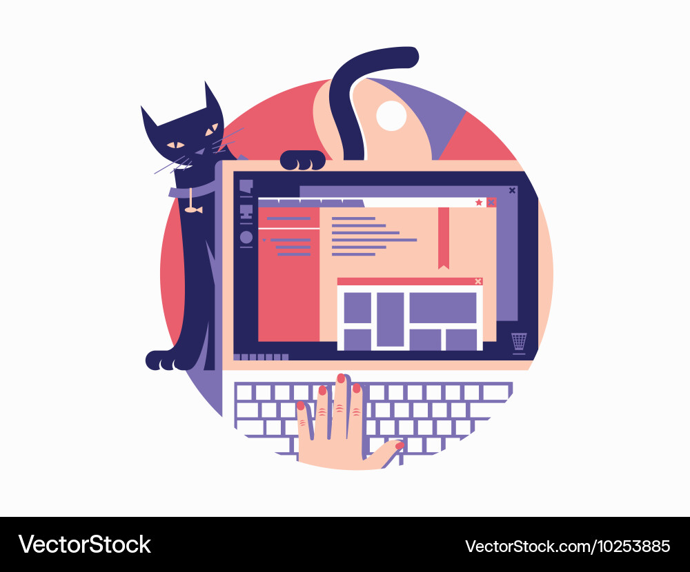 Modern Web Interface vector image