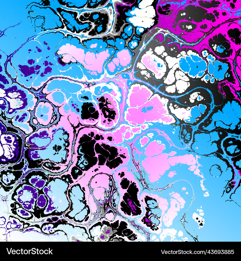 Psychedelic abstract pattern bright digital Vector Image