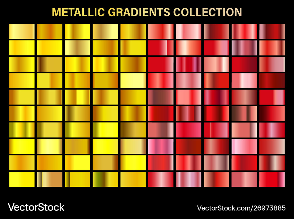 Ruby red and golden yellow glossy gradient gold Ruby red and golden yellow glossy gradient gold vector image