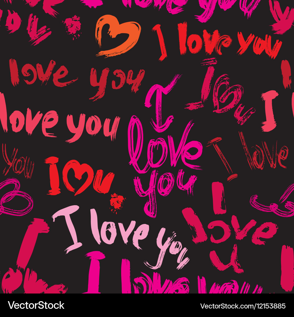 Seamless pattern with brush strokes and scribbles Vector Image