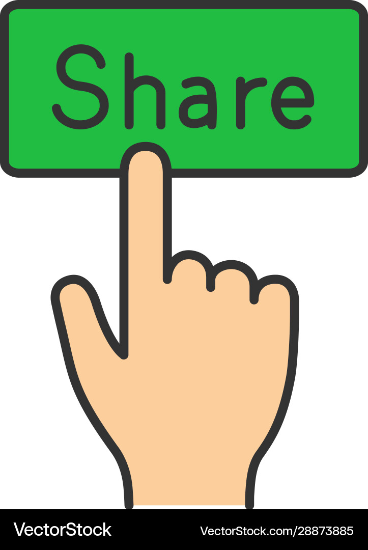 Share button color icon Share button color icon vector image