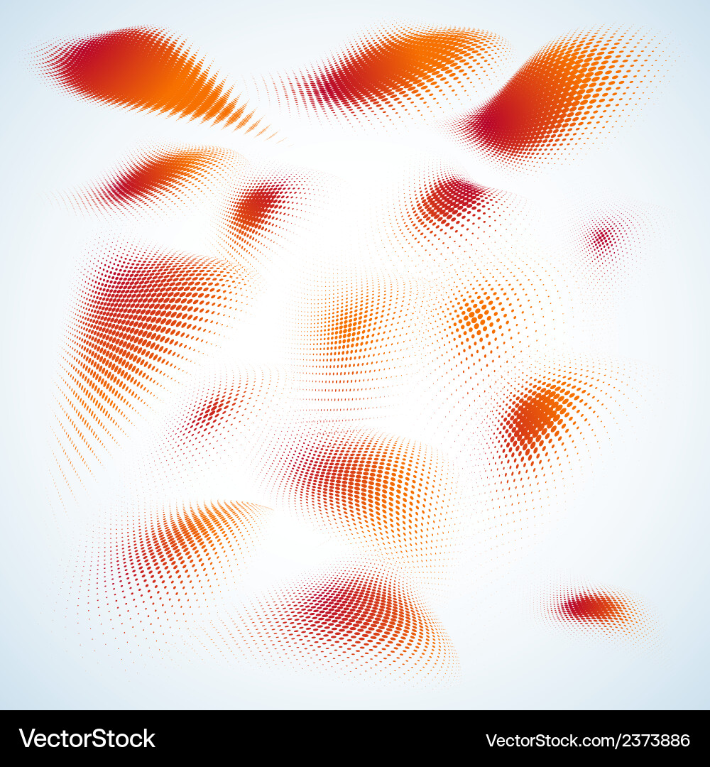 Abstract Halftone Pattern vector image