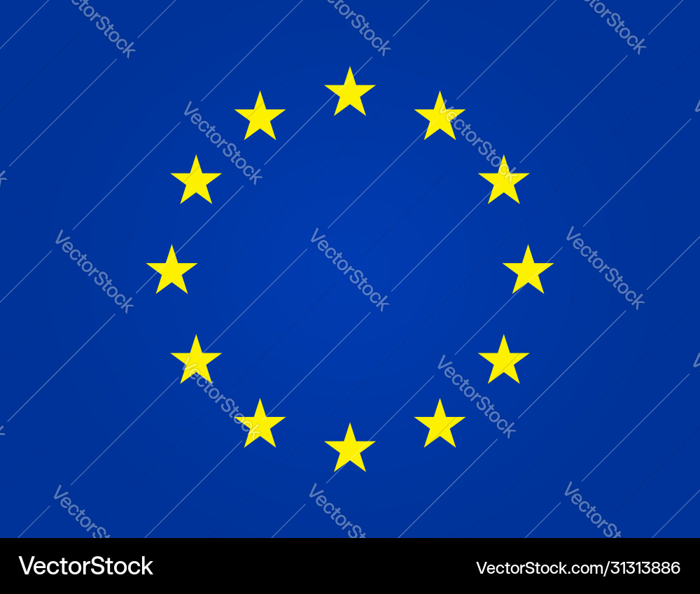 European Union Flag Vector Image