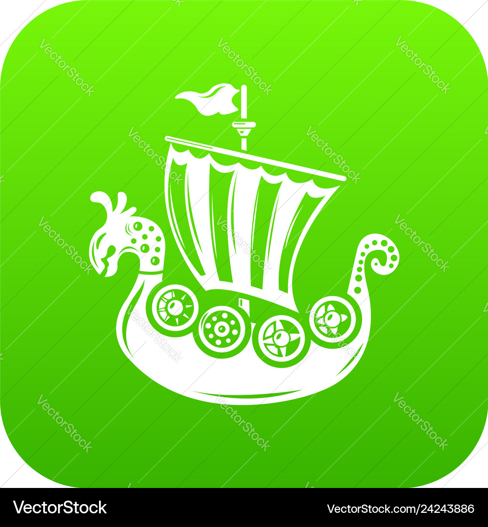 Frigate icon simple style Vector Image