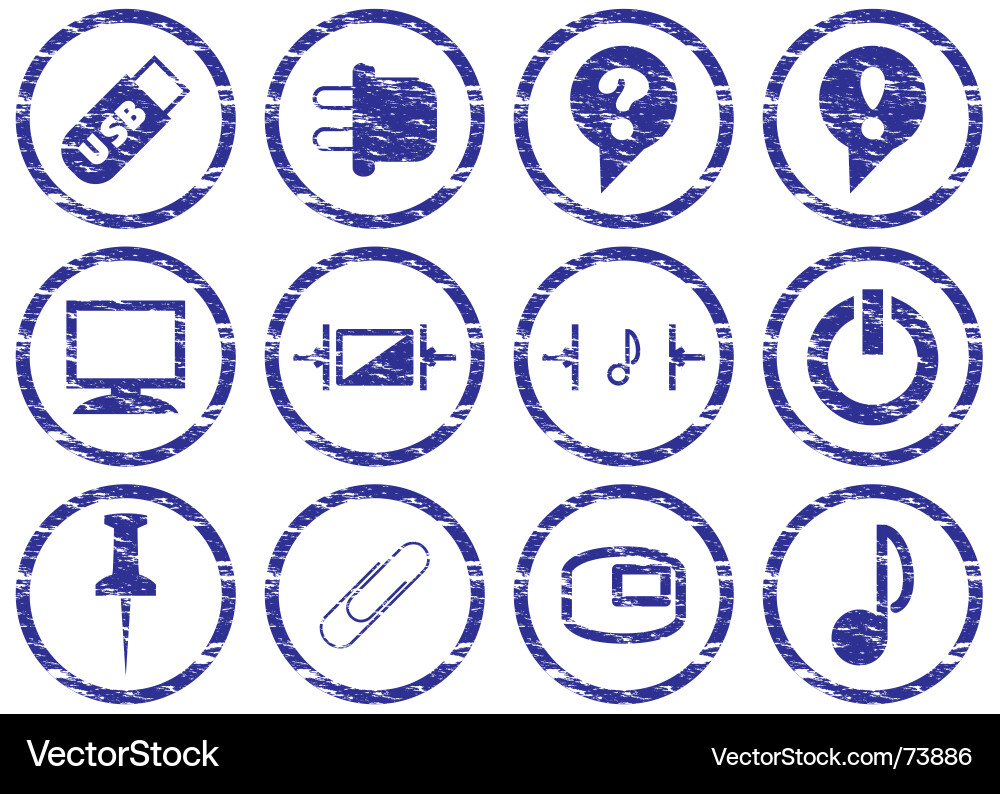 Gadget icons Vector Image