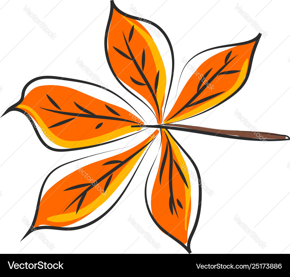 Leaf icon set on isolated white background Vector Image