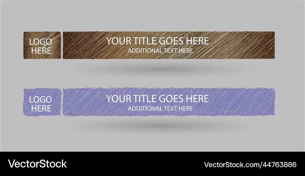 Professional broadcast lower third design template Professional broadcast lower third design template Vector Image