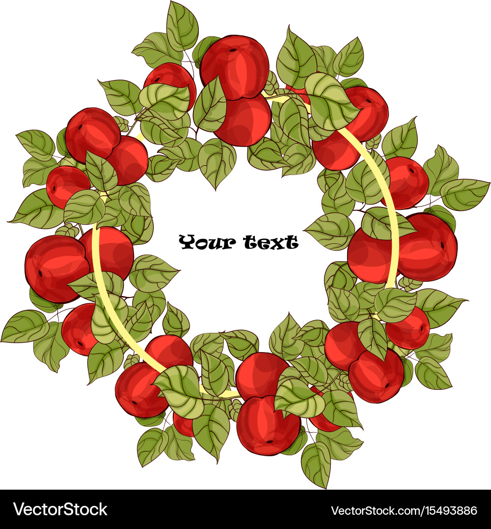 Round frame for your text Vector Image