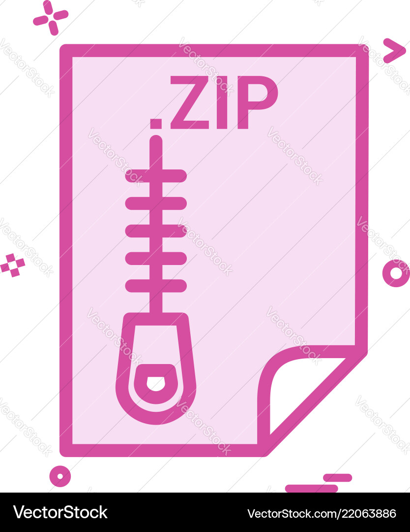 Zip application download file files format icon Zip application download file files format icon vector image