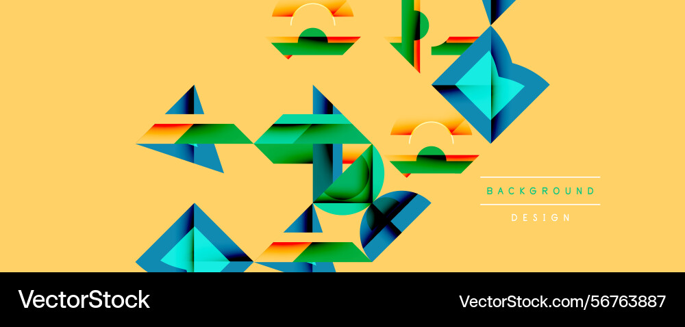 Abstract geometric shapes overlap creating Abstract geometric shapes overlap creating vector image