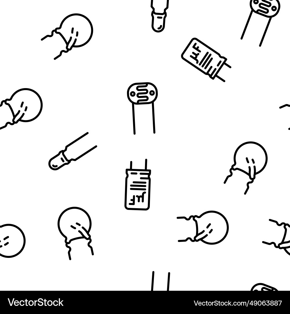 Component electronic chip seamless pattern Vector Image