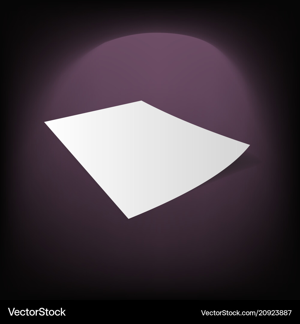Document blank mock-up realistic Vector Image