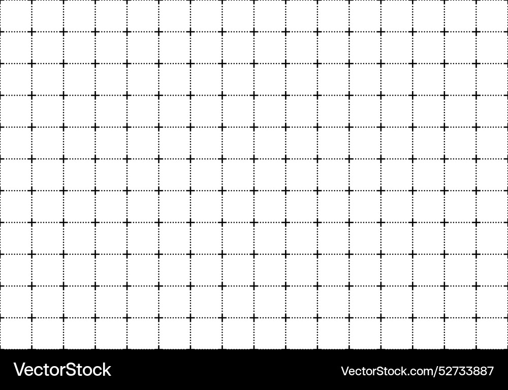 Grid background pattern with lines and dots vector image