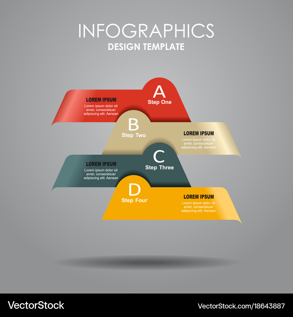 Infographic template can be used for workflow vector image